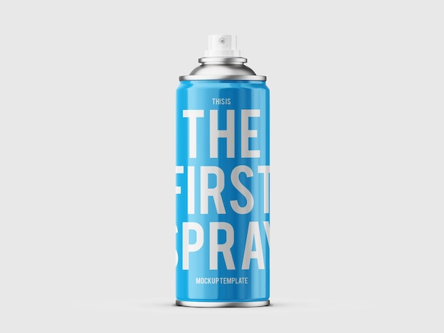 Download Free Psd Graffiti Spray Can Mockup Template