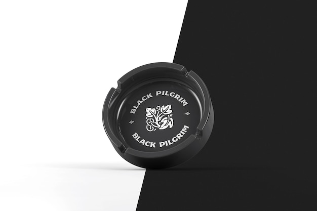 Download Premium PSD | Gravity round ashtray with printed logo mockup