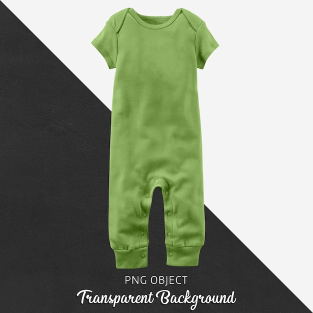 green baby jumpsuit