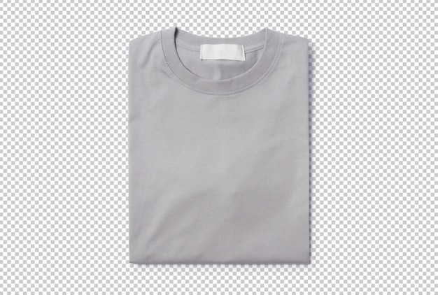 Download Grey folded t-shirt mockup template for your design. | Premium PSD File