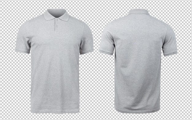 Download Premium PSD | Grey polo mockup front and back