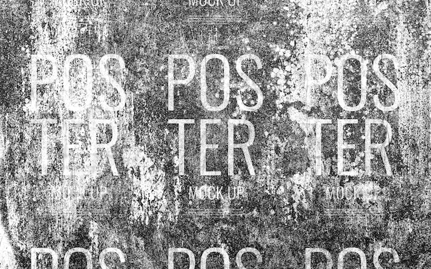 Download Grunge tile poster mockup | Premium PSD File