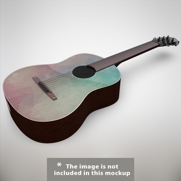 Download Guitar mock up design PSD file | Free Download