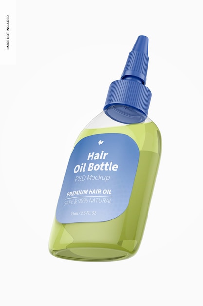 Download Premium Psd Hair Oil Bottle Mockup Floating