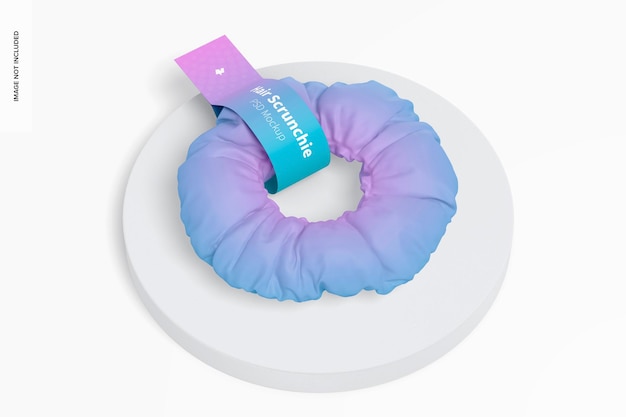 Download Free Psd Hair Scrunchie Mockup Top View