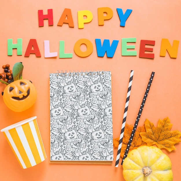 Free Psd Halloween Book Cover Mockup