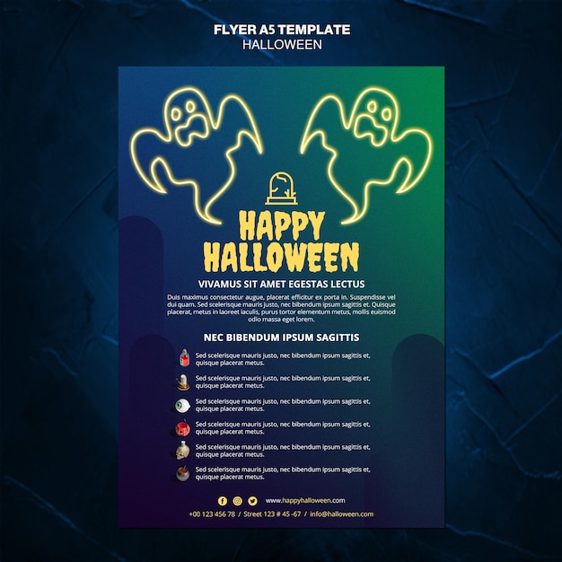 Free Psd Halloween Event Template Flyer