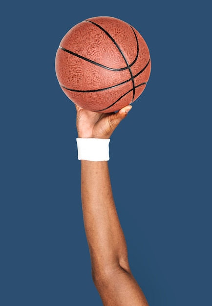 Premium Psd Hand Holding Basketball