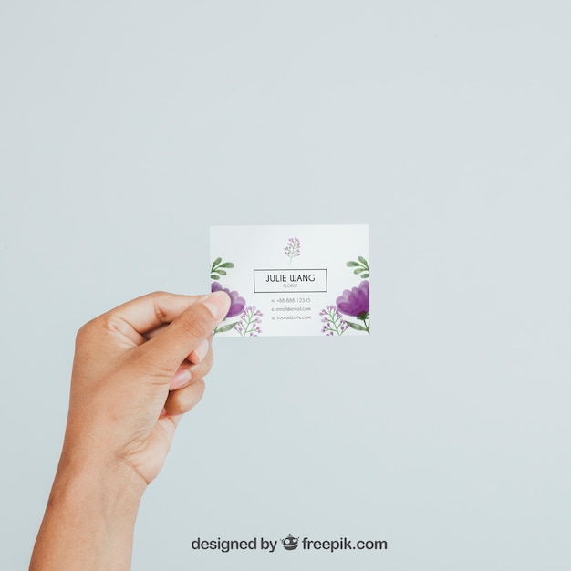 Download Premium Psd Hand Holding Business Card S Mock Up PSD Mockup Templates