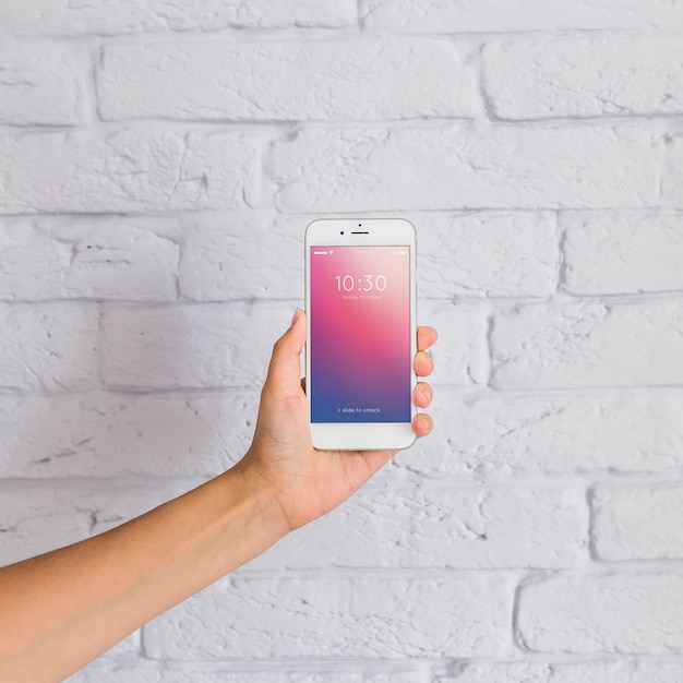 Download Hand holding smartphone mockup PSD file | Free Download