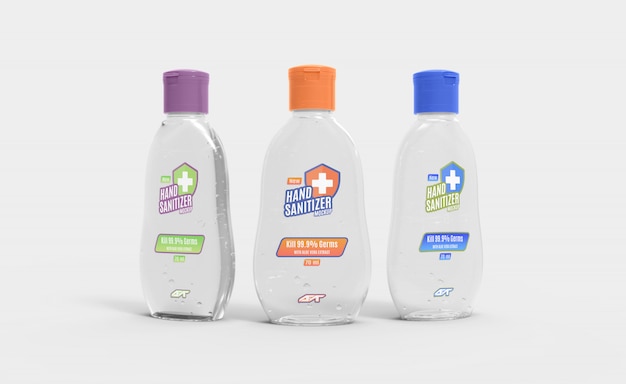 Download Hand sanitizer gel bottle mockup | Premium PSD File Free Mockups