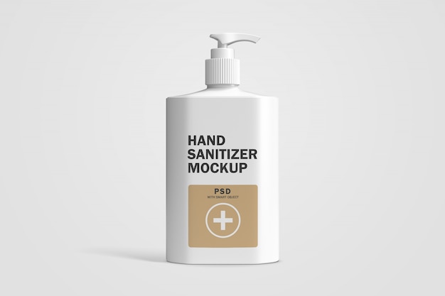 Download Premium PSD | Hand sanitizer plastic bottle mockup