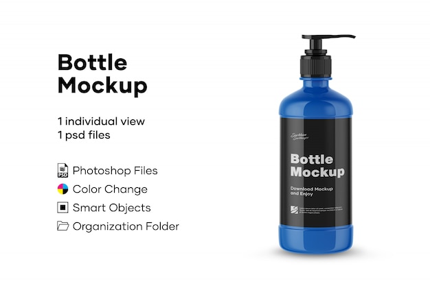 Hand soap bottle mockup | Premium PSD File