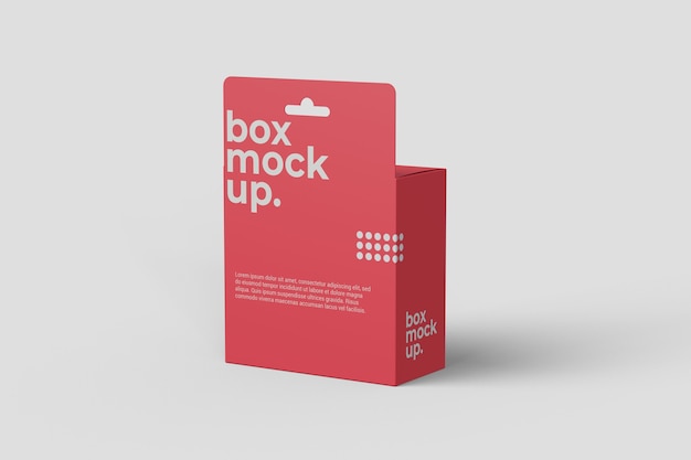 Download Premium PSD | Hanging box mockup right angle view from the ...