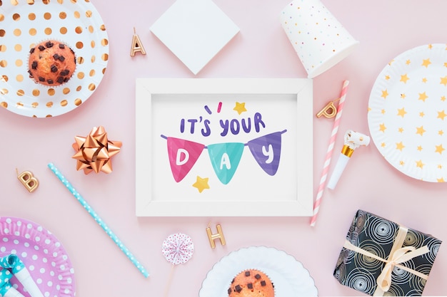 Download Happy birthday concept mock-up PSD file | Free Download