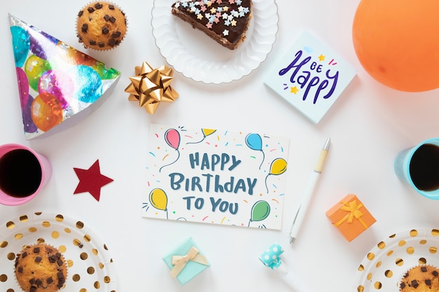 Download Happy birthday concept mock-up PSD file | Free Download