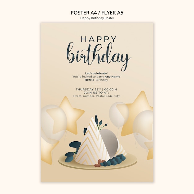 Постер С Днем Рождения С Фото
