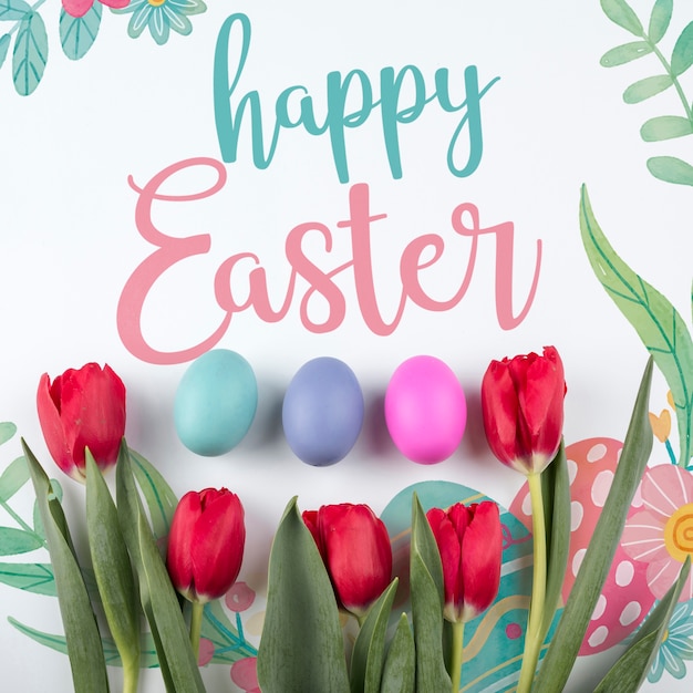 Free PSD | Happy easter day