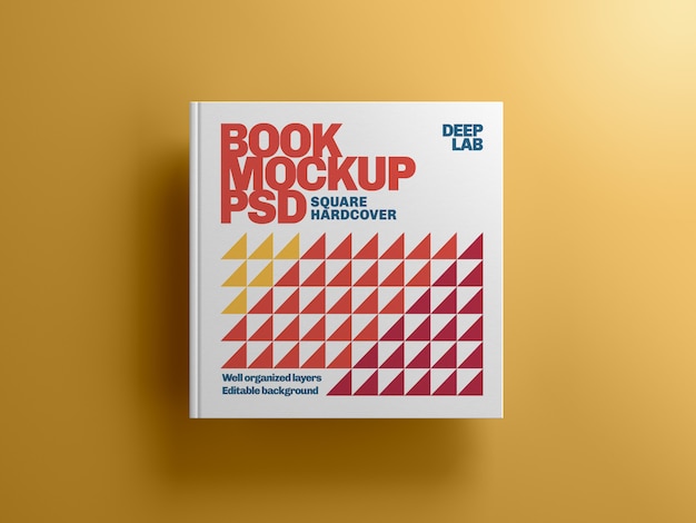 Download Hardcover square book with editable background color ...