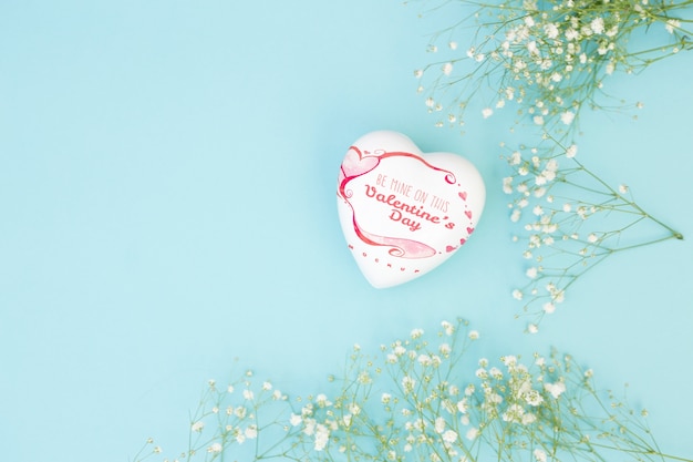 Download Heart shaped box mockup for valentine PSD file | Free Download