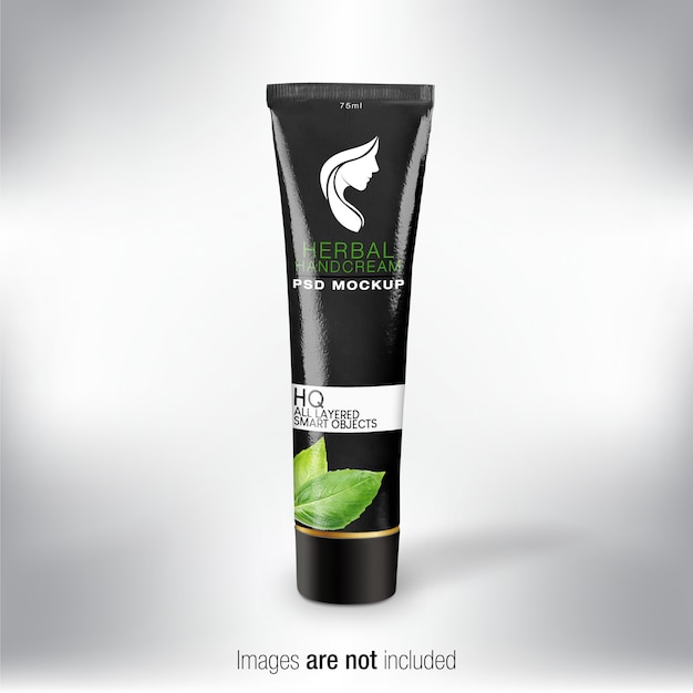 Download Herbal hand cream tube mockup | Premium PSD File