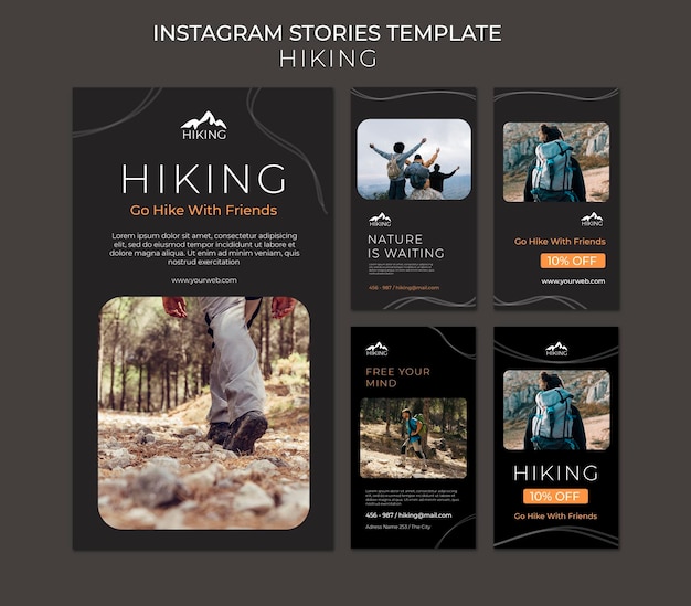 Free Psd Hiking Ad Banner Template