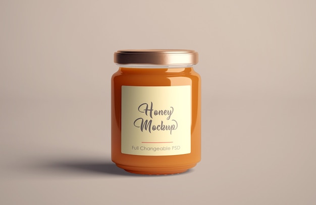 Download Premium PSD | Honey jar mockup isolated