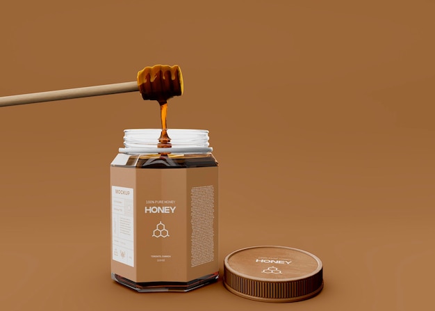 Download Premium Psd Honey Jar Mockup