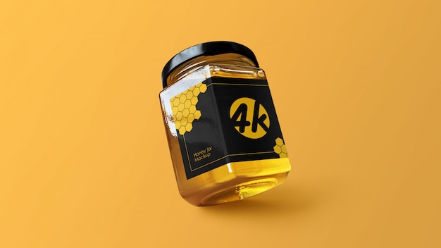 Download Premium Psd Honey Jar Mockup