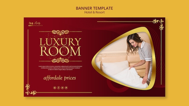 hotel banner psd file