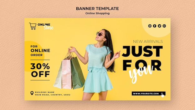 Download Free Psd Horizontal Banner For Online Fashion Sale PSD Mockup Templates