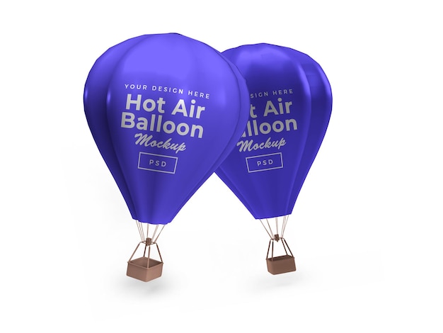 Download Premium Psd Hot Air Balloon Mockup Isolated