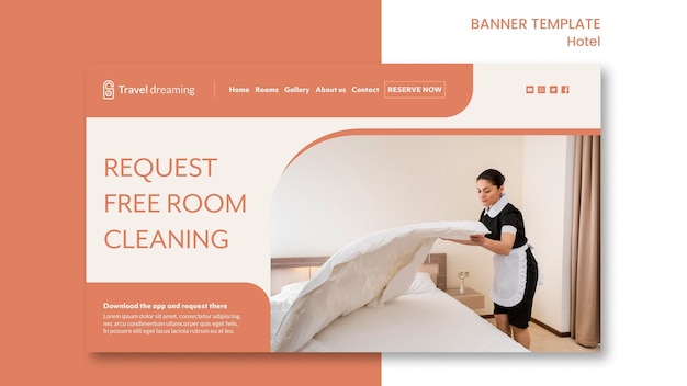 Download Free Psd Hotel Banner Template Design PSD Mockup Templates