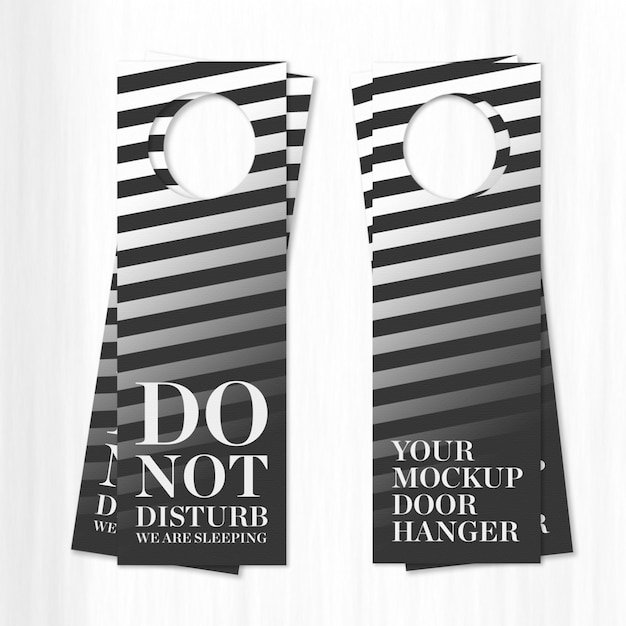 Download Hotel mockup door hanger | Premium PSD File