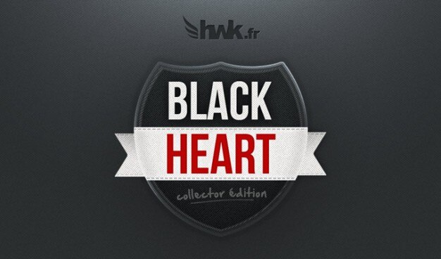 バッジブラックハート血液ボタンダークエレガントなファブリックの心臓hwkリボンセクシーな輝きのテクスチャ 無料のpsdファイル