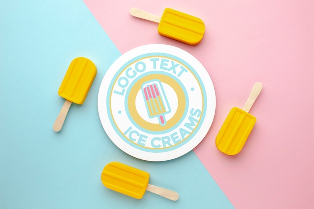 Download Ice cream concept mock-up | Free PSD File