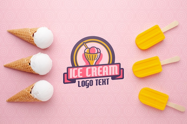 Download Ice cream concept mock-up | Free PSD File