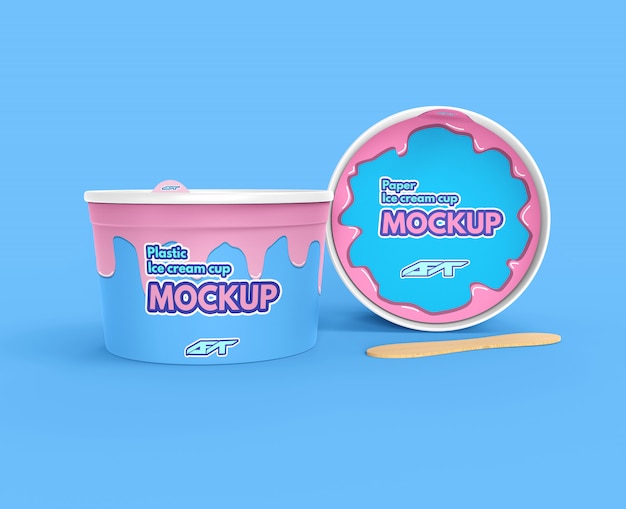 Download Premium Psd Ice Cream Cup Mockup