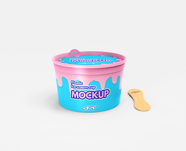 Download Ice cream cup mockup | Premium PSD File