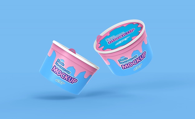 Download Ice cream cup mockup | Premium PSD File