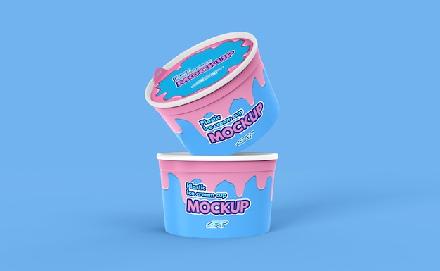 Download Ice cream cup mockup | Premium PSD File