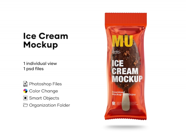 Download Ice cream mockup | Premium PSD File