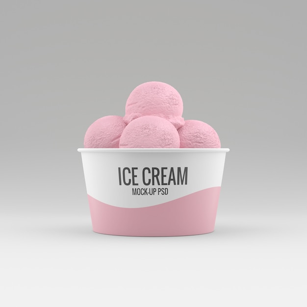 Download Premium PSD | Ice cream mockup