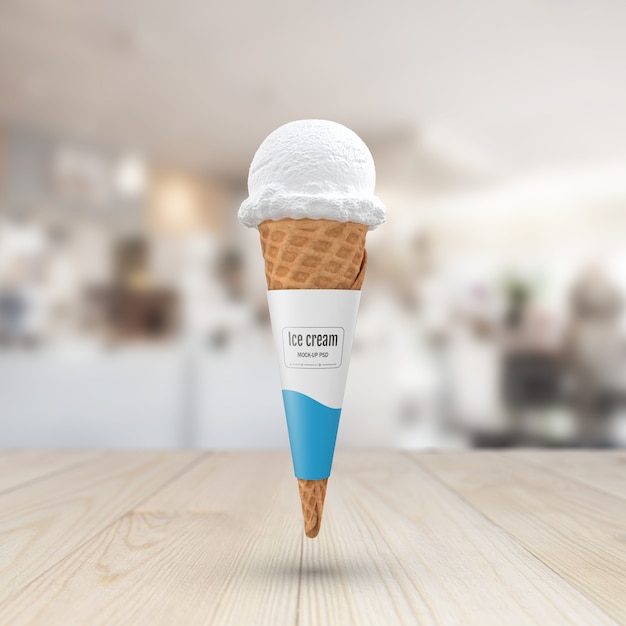 Ice cream mockup | Premium PSD File