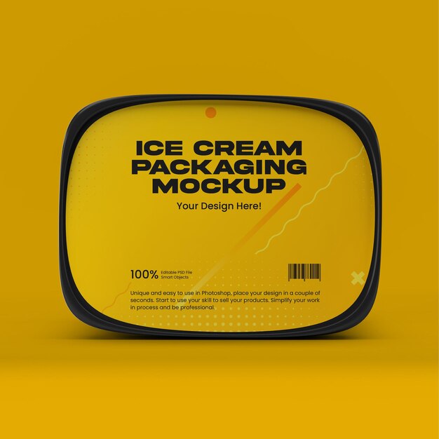 Download Premium PSD | Ice cream packaging mockup