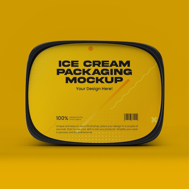 Download Premium PSD | Ice cream packaging mockup