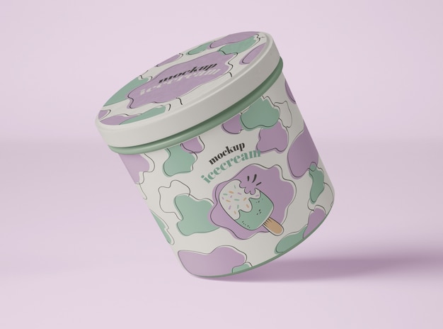 Download Ice cream packaging mockup | Premium PSD File