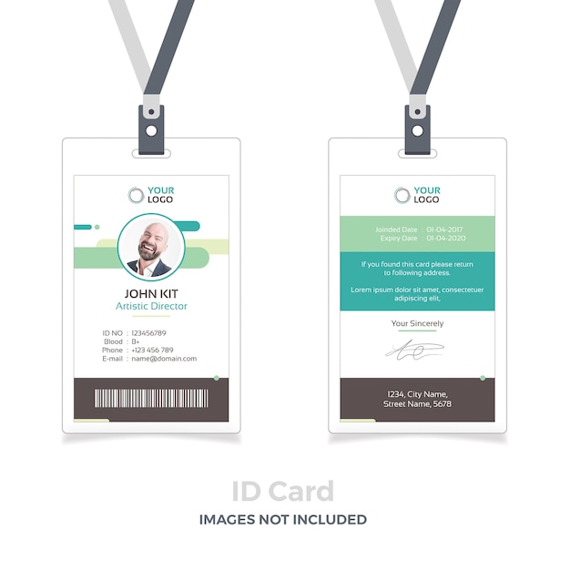 Download Premium Psd Id Card Mockup With Ribbon PSD Mockup Templates