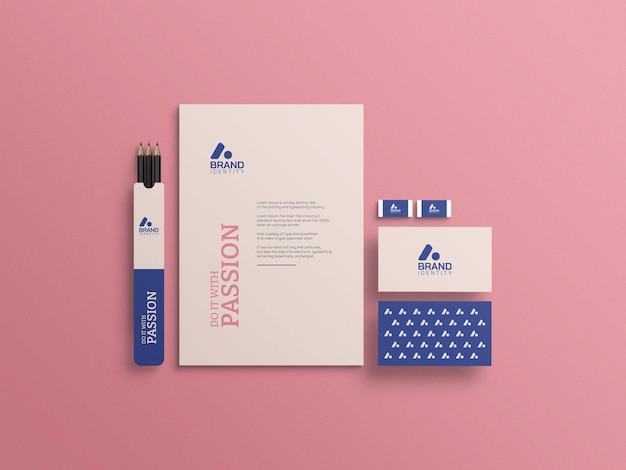 Download Free Psd Identity Branding Stationery Mockup