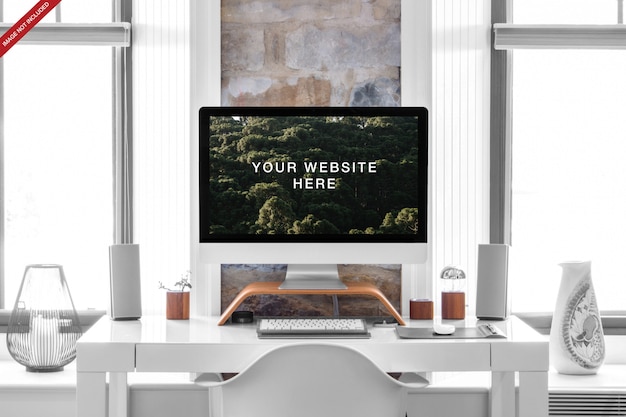 Download Premium PSD | Imac 27' mockup